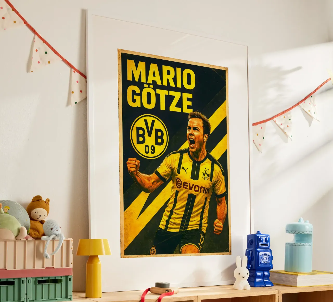 Mario Gotze poster da Cyberpunk Canvas