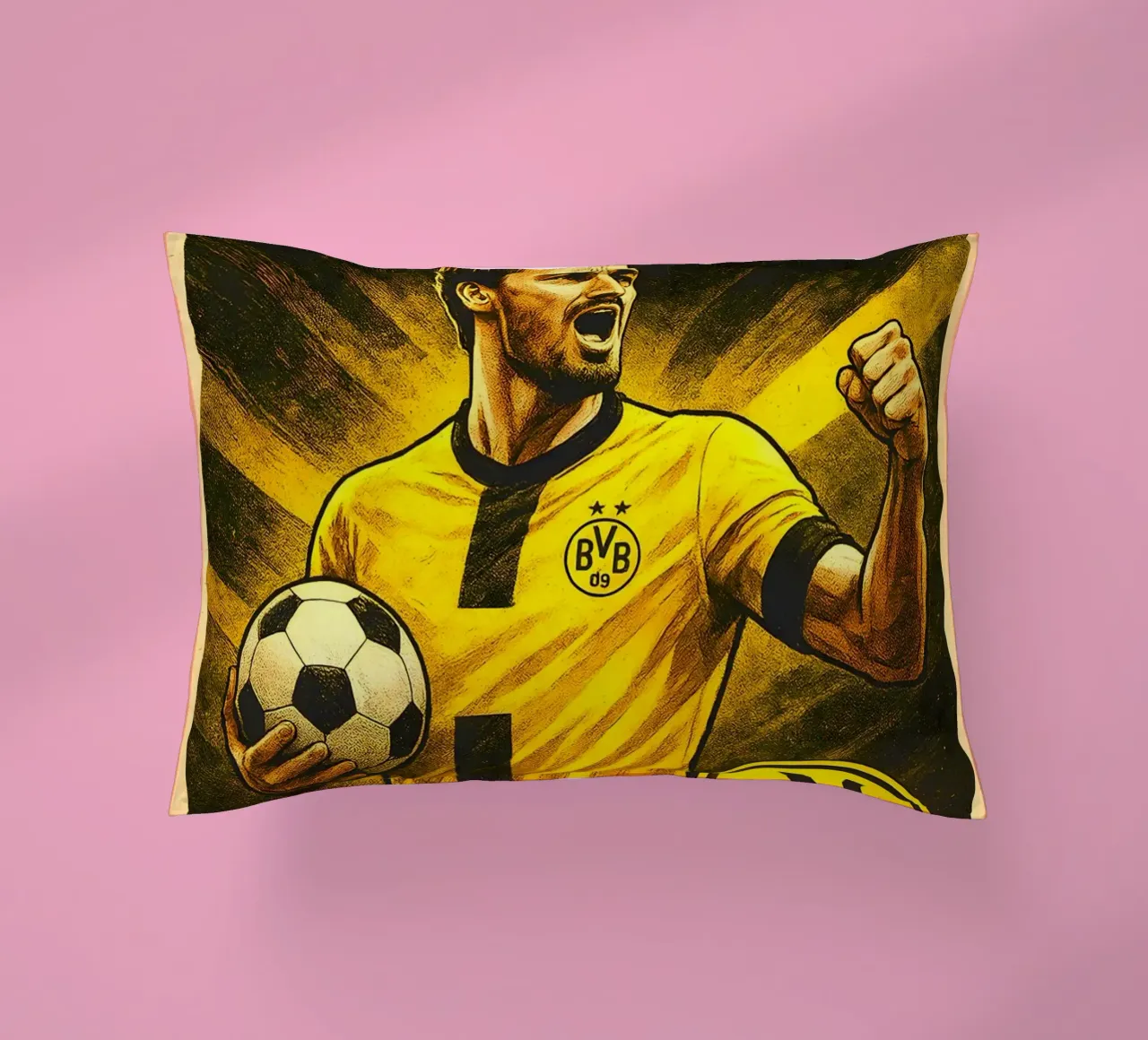 Mats Hummels cuscino da Cyberpunk Canvas