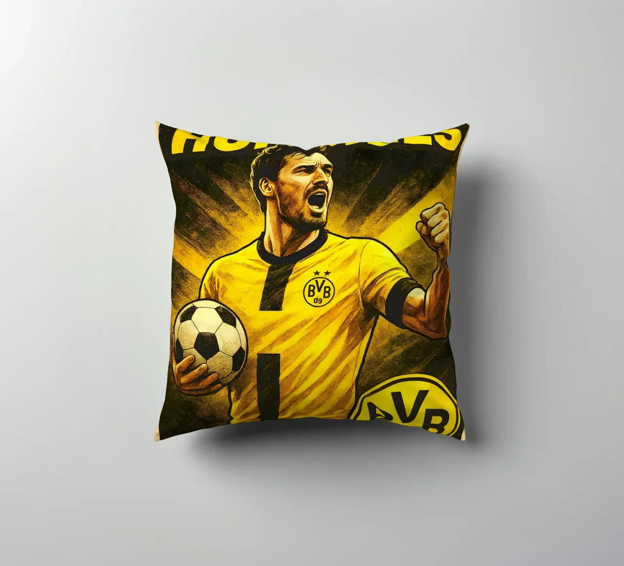 Mats Hummels cuscino da Cyberpunk Canvas