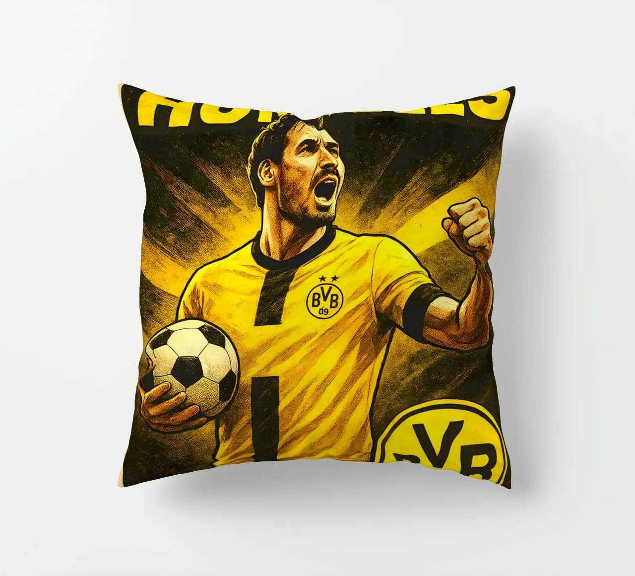 Mats Hummels cuscino da Cyberpunk Canvas