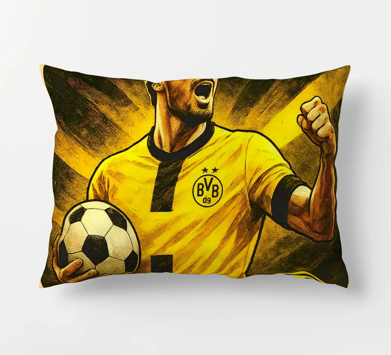 Mats Hummels cuscino da Cyberpunk Canvas