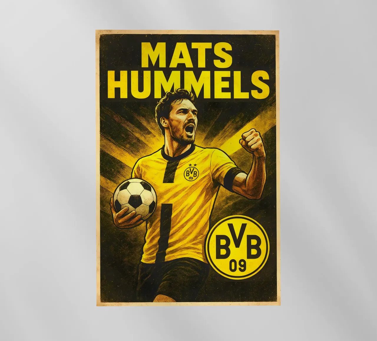 Mats Hummels pellicola backlit da Cyberpunk Canvas