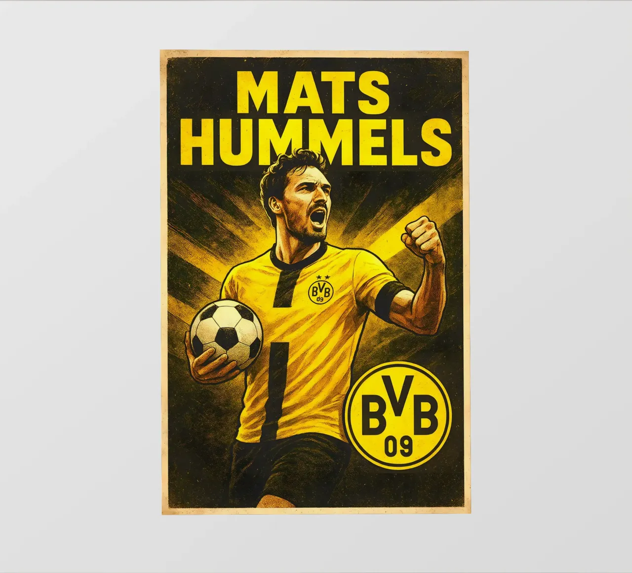 Mats Hummels pellicola backlit da Cyberpunk Canvas