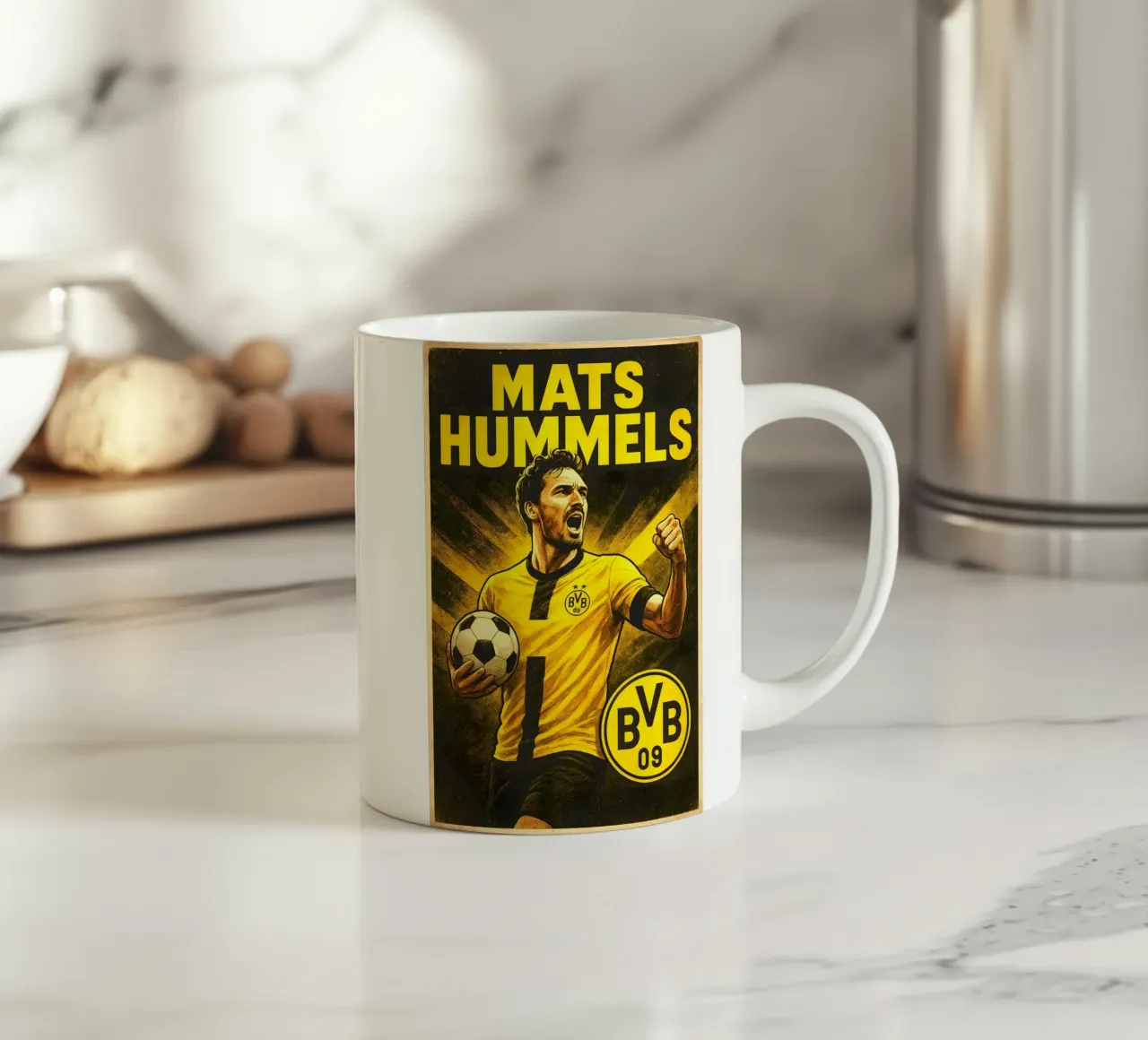 Mats Hummels tazza in ceramica da Cyberpunk Canvas
