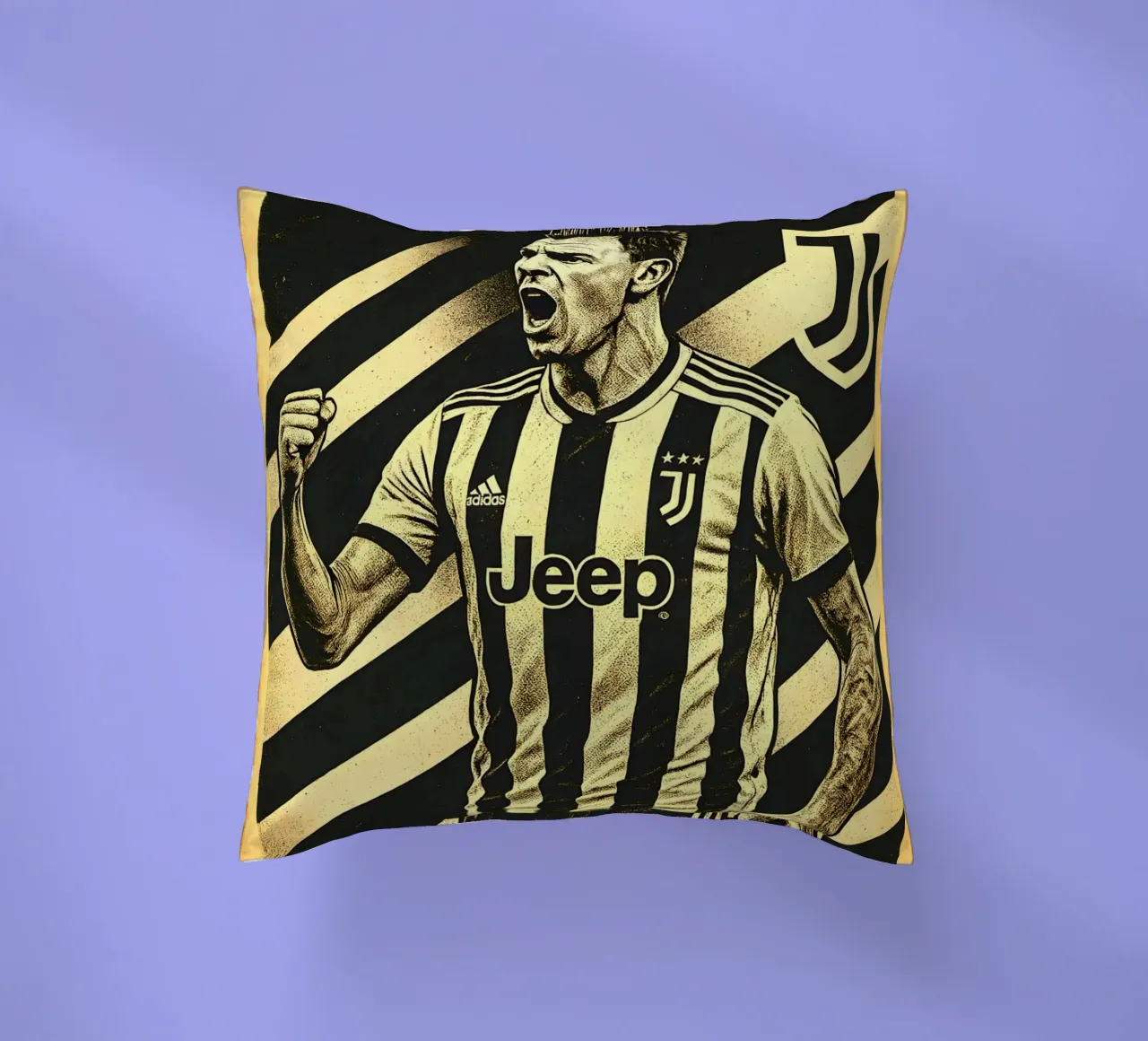 Mario Mandzukic cuscino da Cyberpunk Canvas