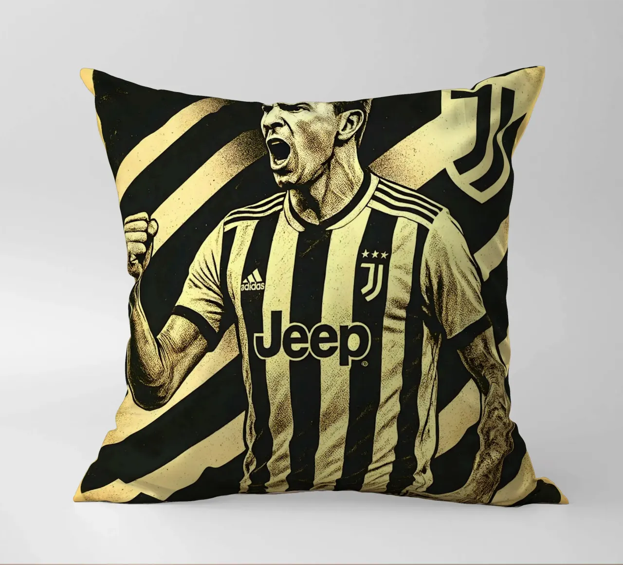 Mario Mandzukic cuscino da Cyberpunk Canvas