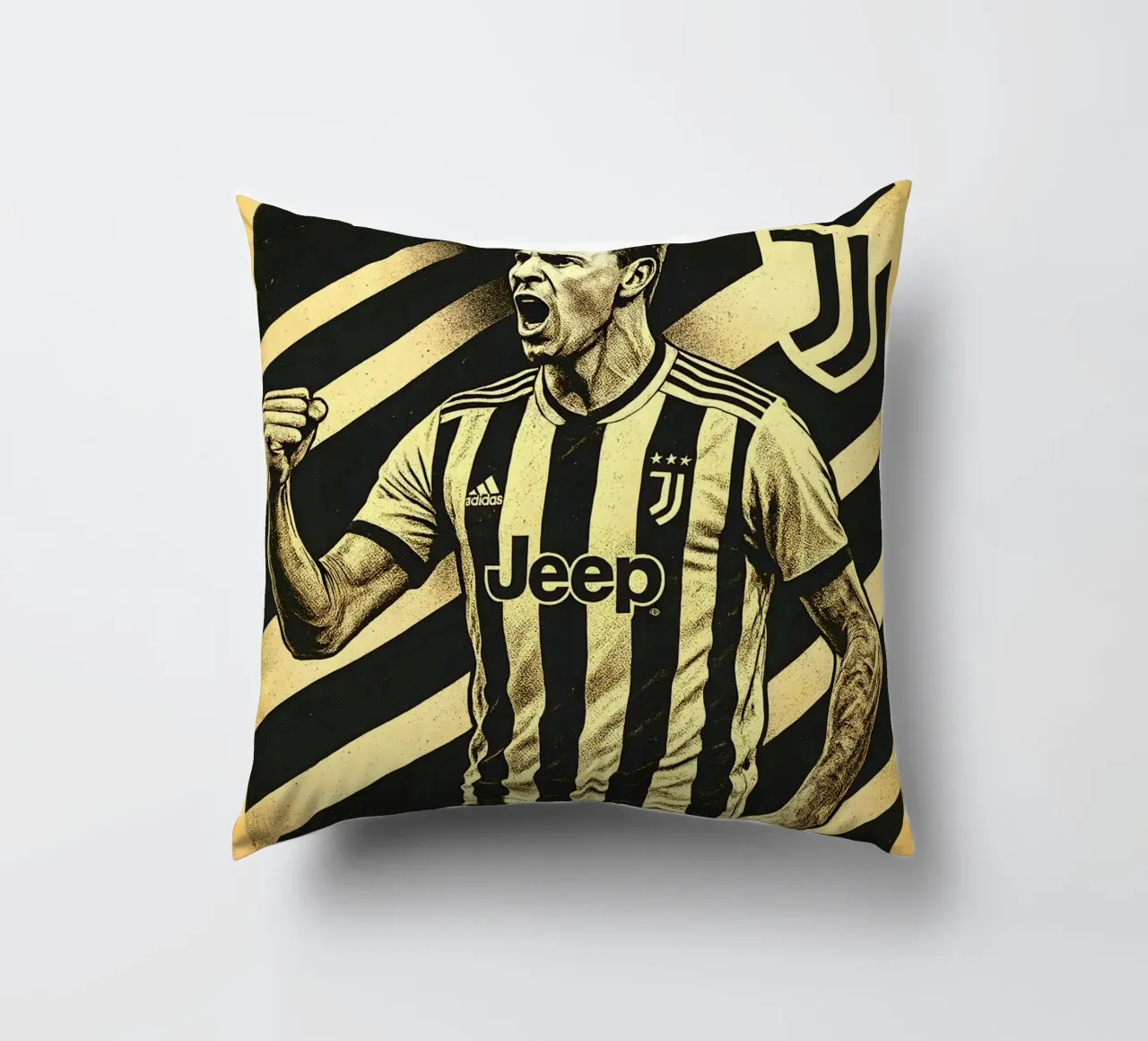 Mario Mandzukic cuscino da Cyberpunk Canvas