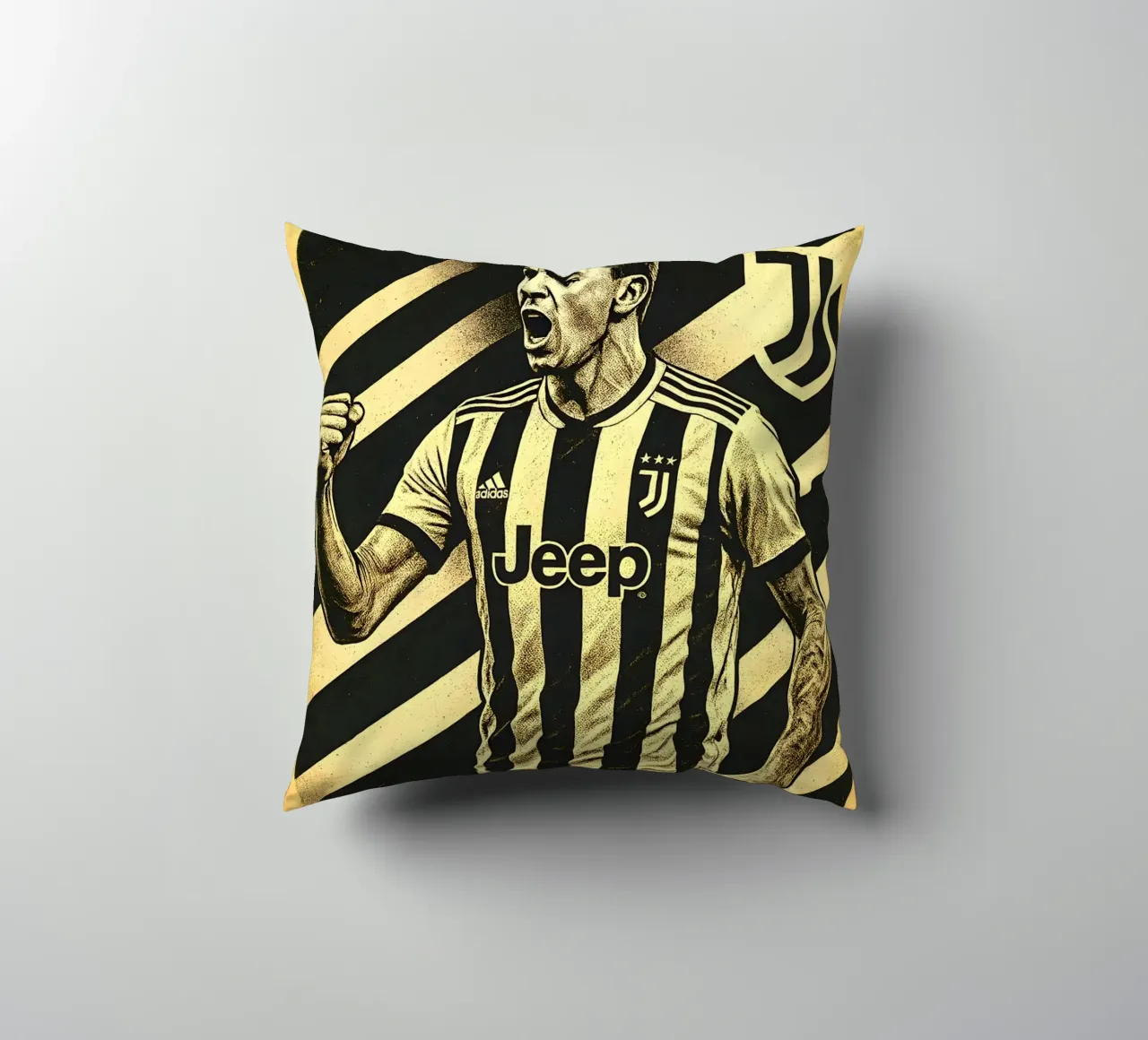 Mario Mandzukic cuscino da Cyberpunk Canvas