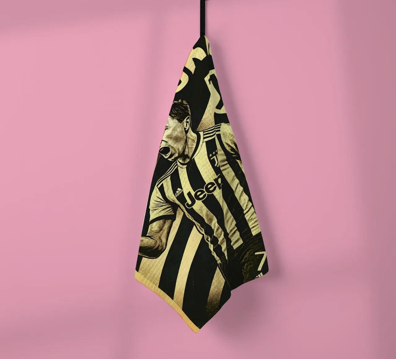 Mario Mandzukic torchon de Cyberpunk Canvas