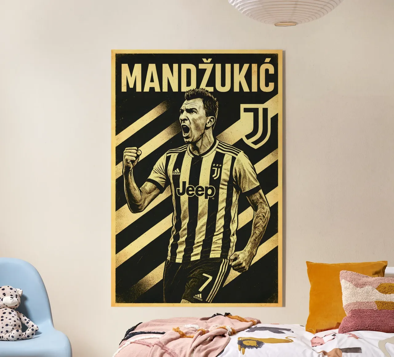 Mario Mandzukic plexiglass da Cyberpunk Canvas