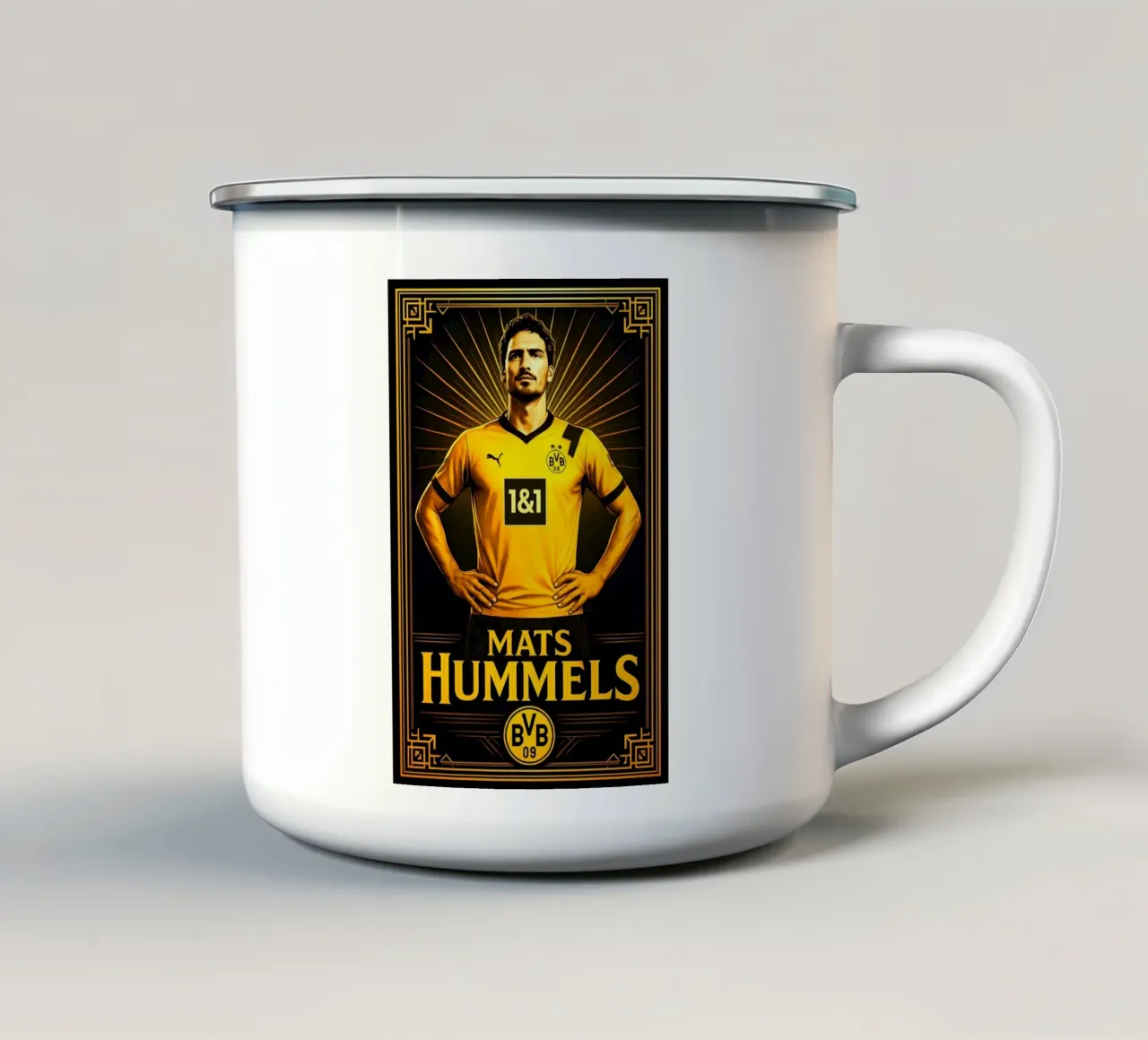 Mats Hummels tazza in smalto da Cyberpunk Canvas