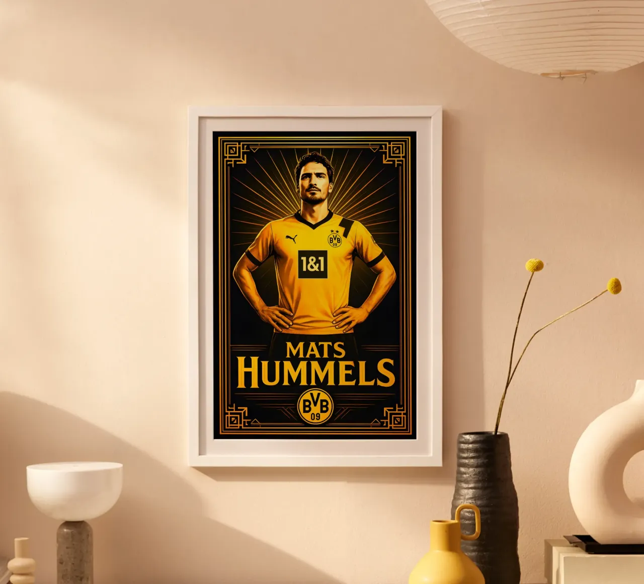Mats Hummels poster da Cyberpunk Canvas