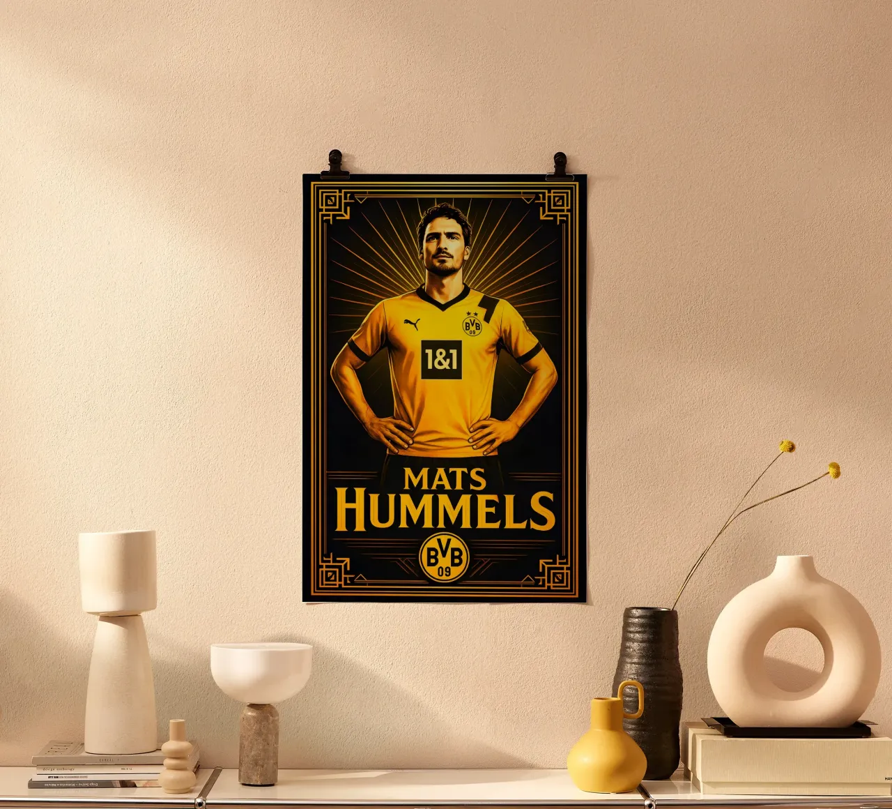 Mats Hummels poster da Cyberpunk Canvas