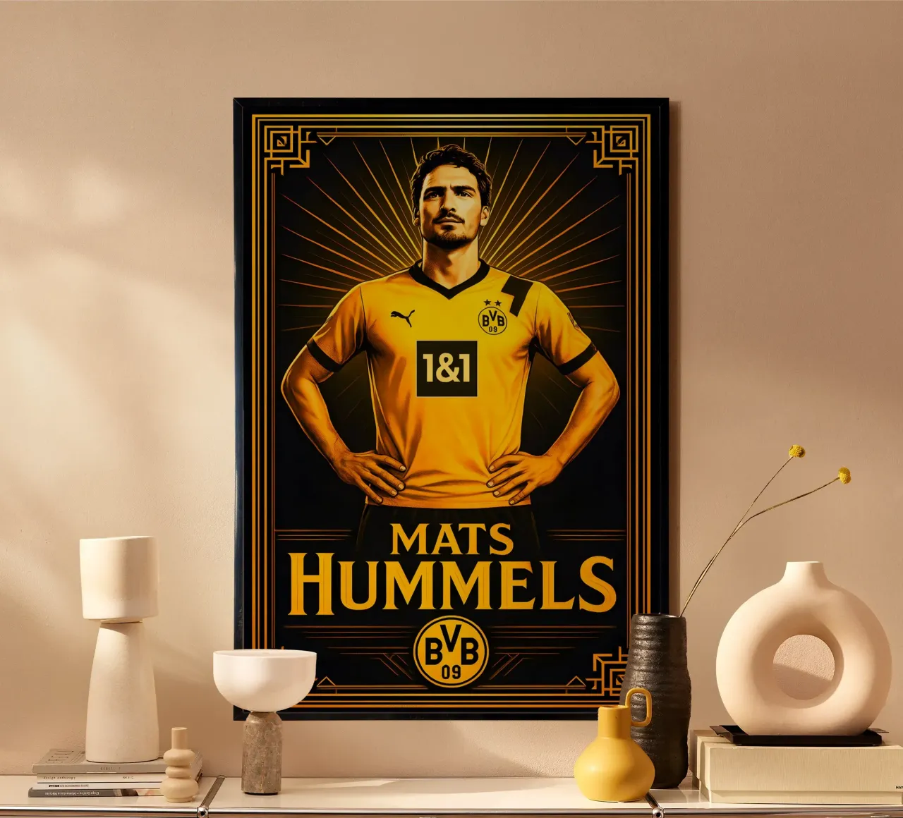 Mats Hummels poster da Cyberpunk Canvas