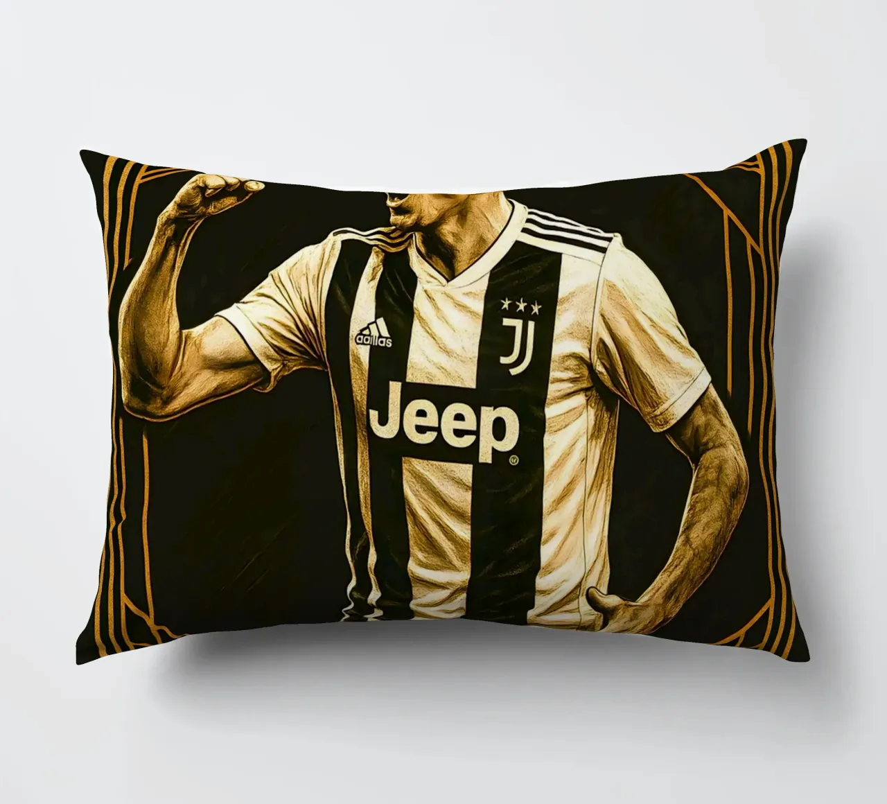 Mario Mandzukic cuscino da Cyberpunk Canvas
