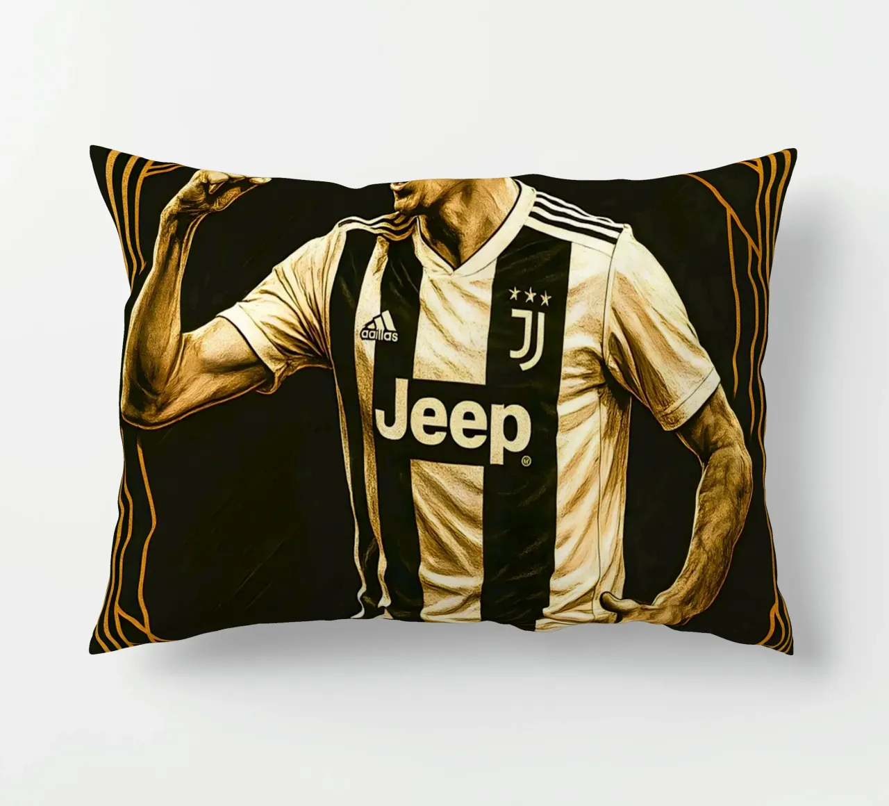 Mario Mandzukic cuscino da Cyberpunk Canvas