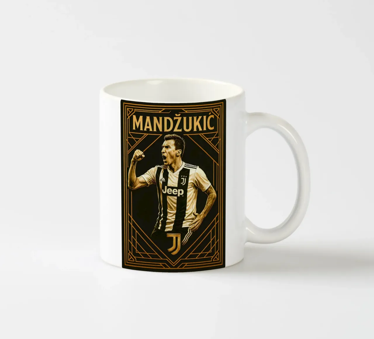 Mario Mandzukic tazza in ceramica da Cyberpunk Canvas