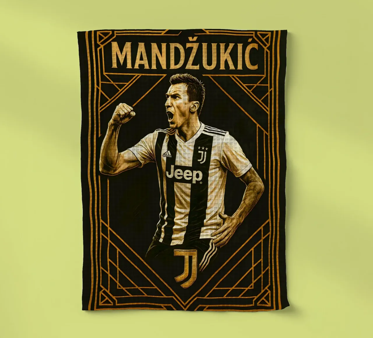 Mario Mandzukic canovaccio da cucina da Cyberpunk Canvas