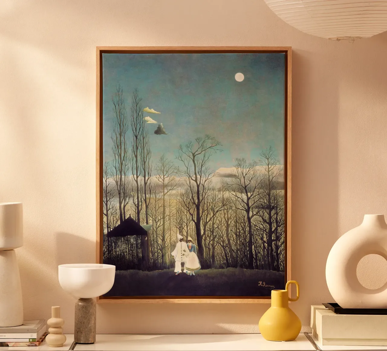 Soirée de carnaval (1886) - Henri Rousseau toile avec Caisse américaine de Jolie Prints
