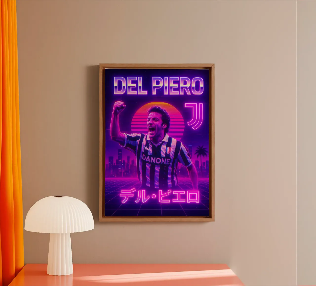 Alessandro Del Piero canvas with Floater frame by Cyberpunk Canvas