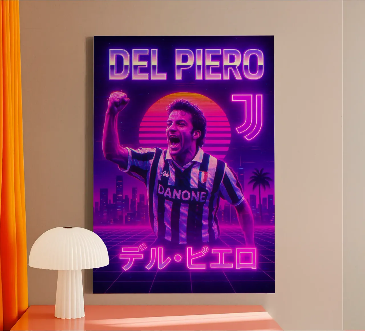 Alessandro Del Piero canvas with Floater frame by Cyberpunk Canvas