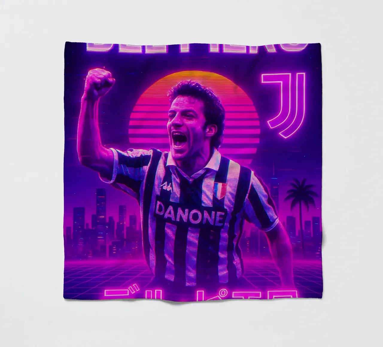 Alessandro Del Piero coperta in pile da Cyberpunk Canvas