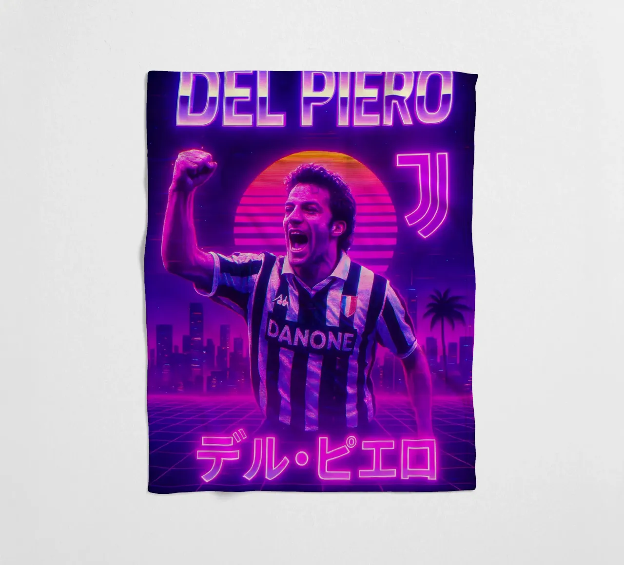 Alessandro Del Piero coperta in pile da Cyberpunk Canvas