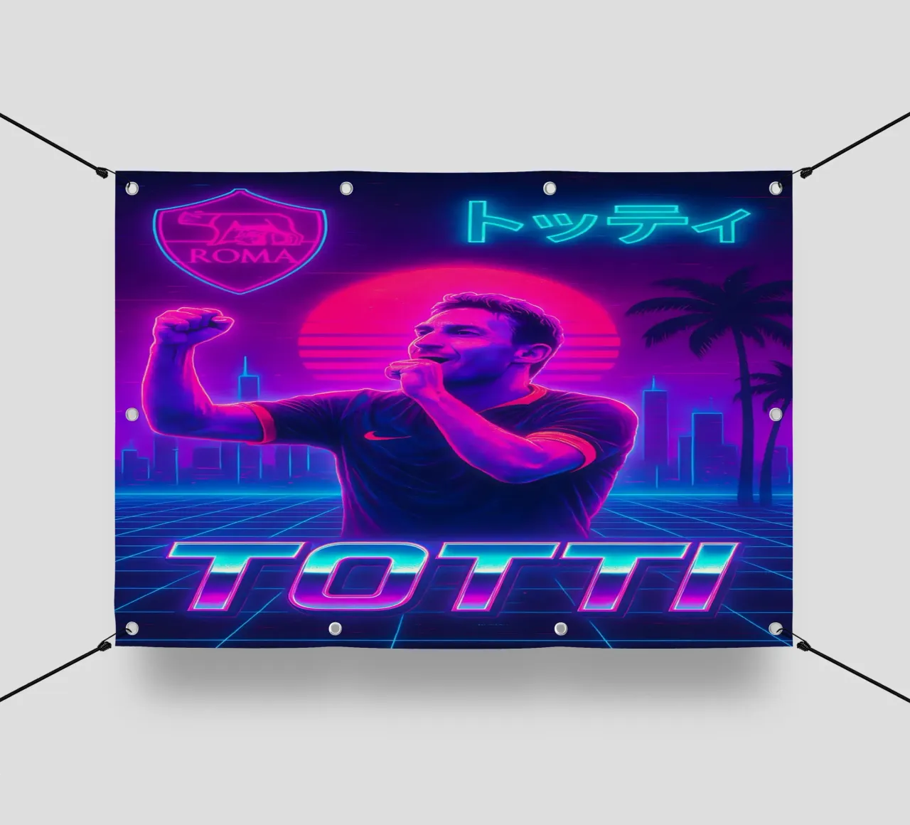Francesco Totti telo in pvc da Cyberpunk Canvas