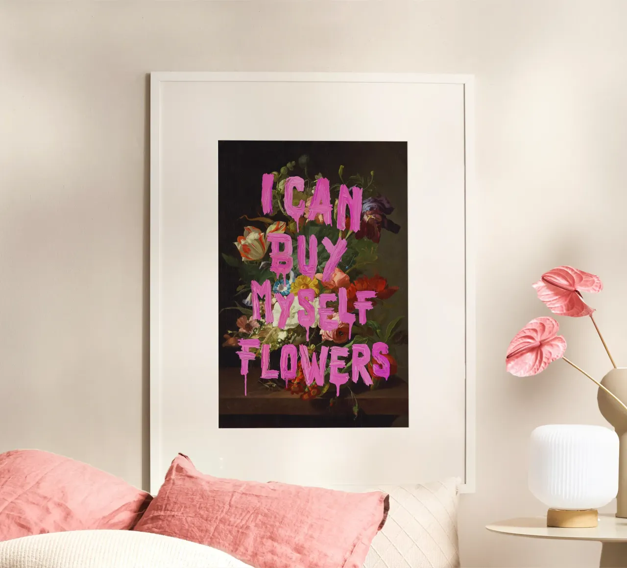 Ich kann mir selbst Blumen kaufen Poster von Jonas Loose