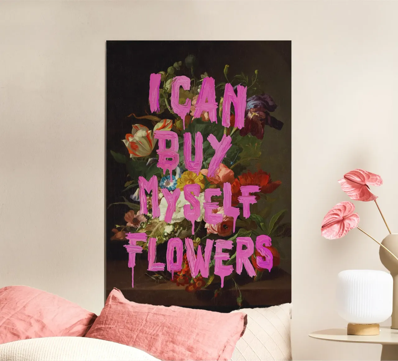 Ich kann mir selbst Blumen kaufen Poster von Jonas Loose