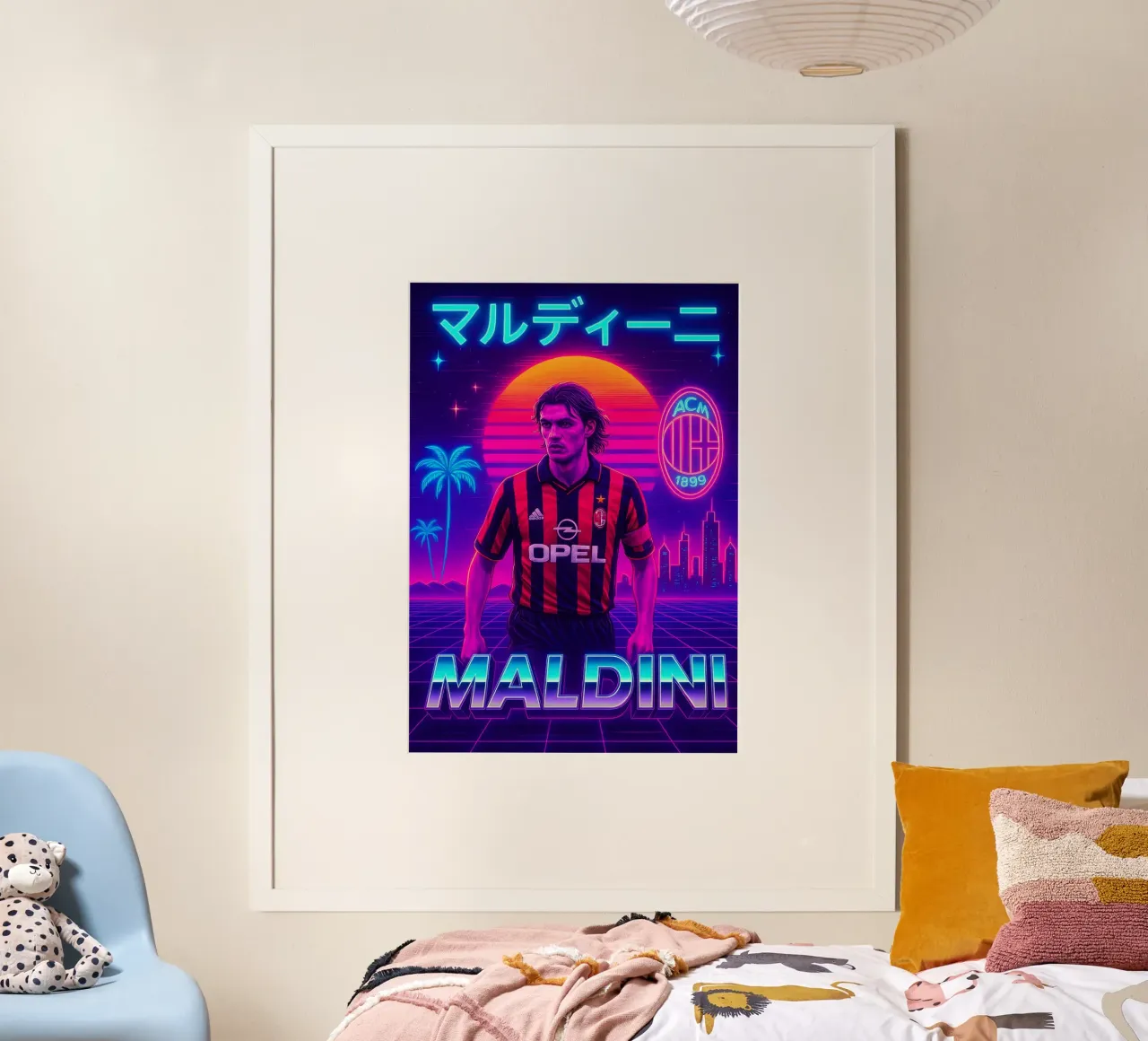 Paolo Maldini poster da Cyberpunk Canvas
