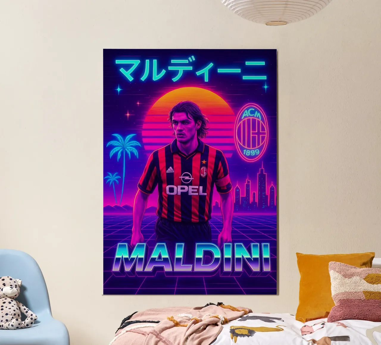 Paolo Maldini poster da Cyberpunk Canvas