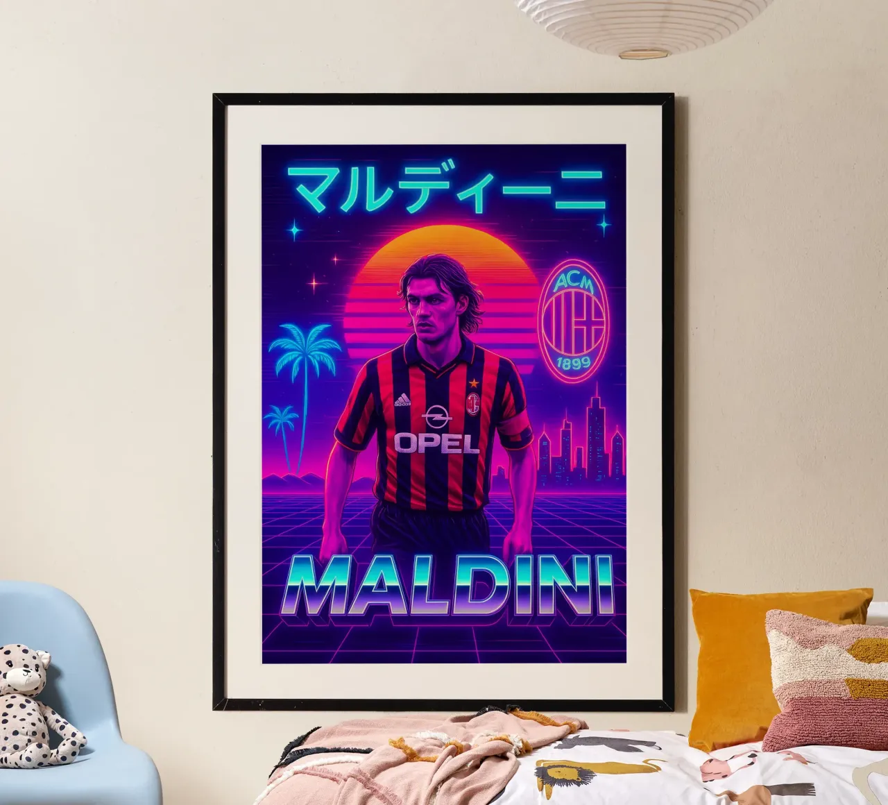 Paolo Maldini poster da Cyberpunk Canvas