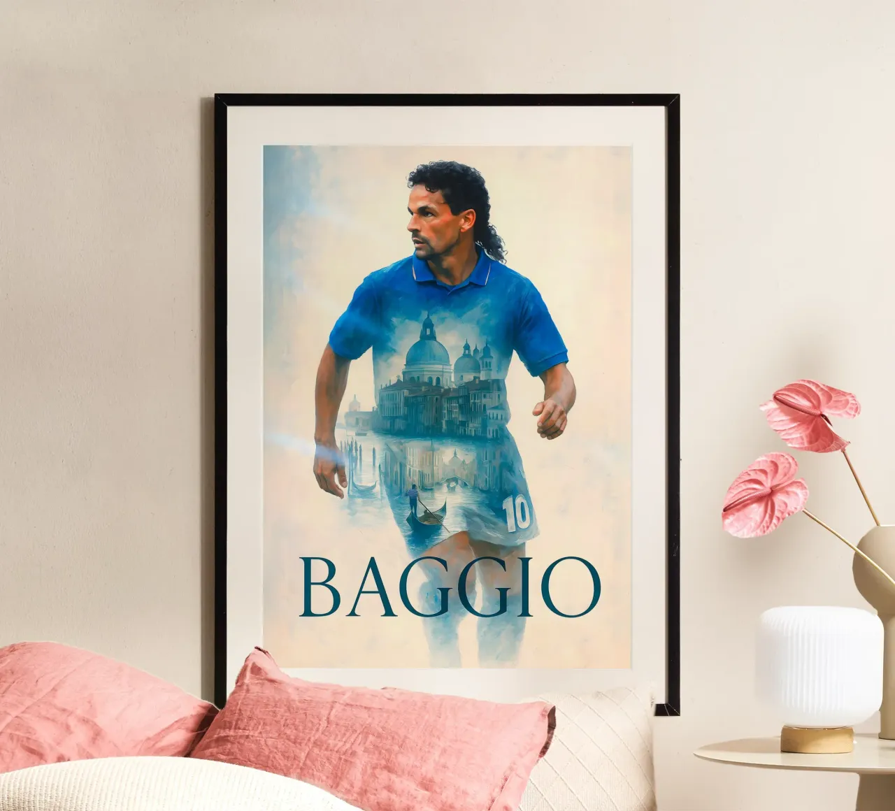 Roberto Baggio poster da Cyberpunk Canvas