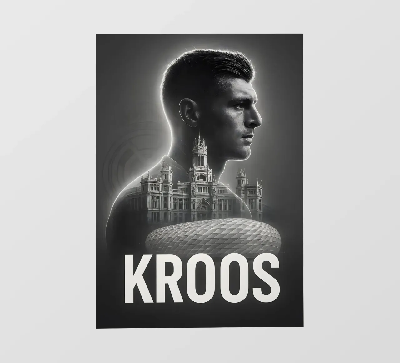 Toni Kroos pellicola backlit da Cyberpunk Canvas