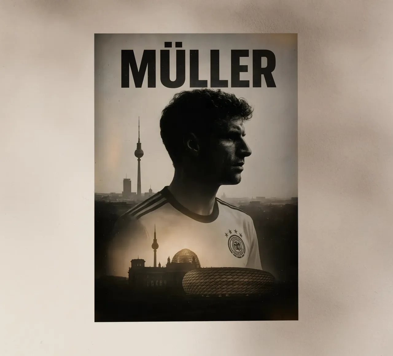 Thomas Muller pellicola backlit da Cyberpunk Canvas