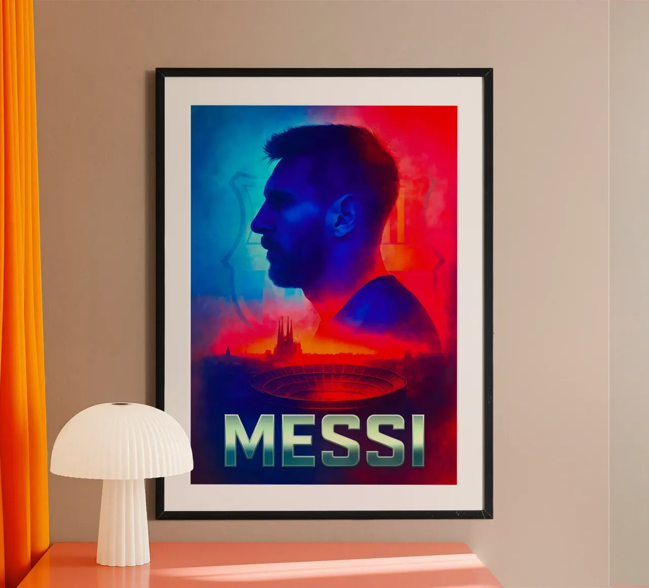 Lionel Messi poster da Cyberpunk Canvas