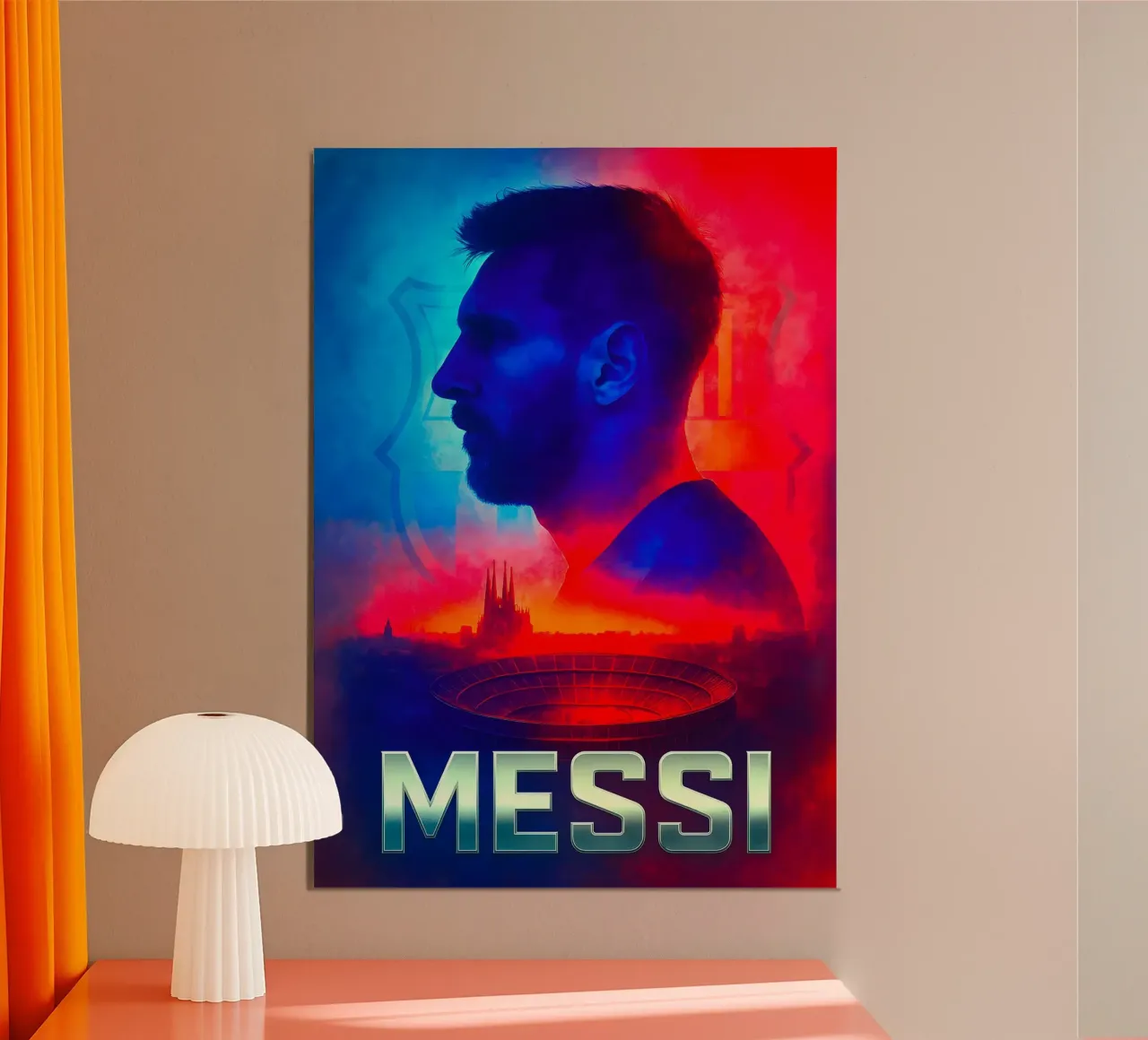 Lionel Messi poster da Cyberpunk Canvas