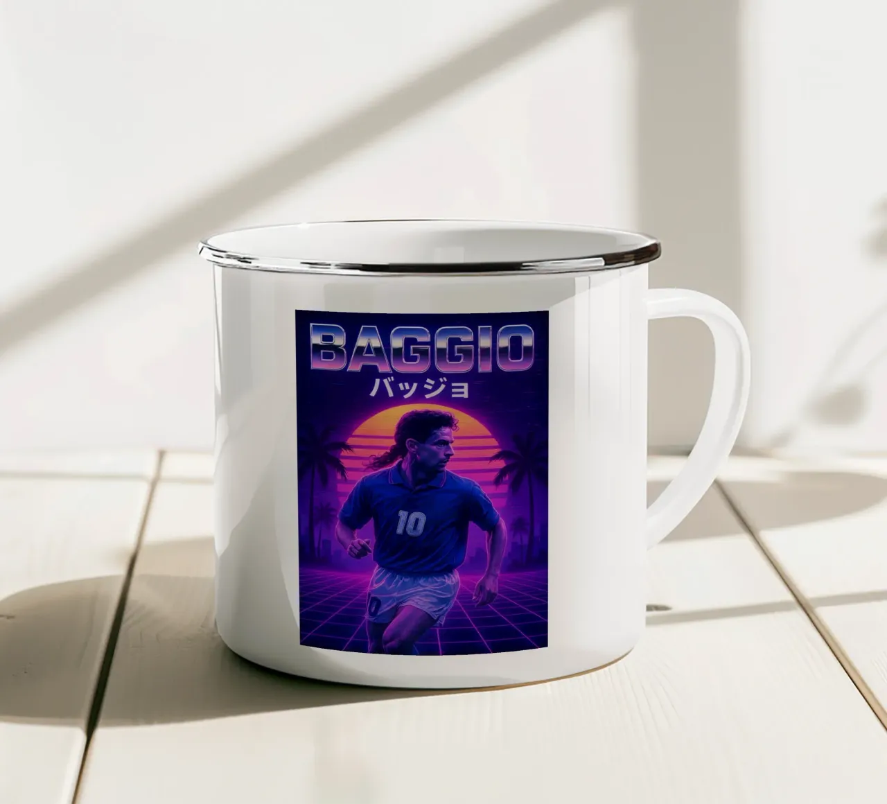 Roberto Baggio tazza in smalto da Cyberpunk Canvas