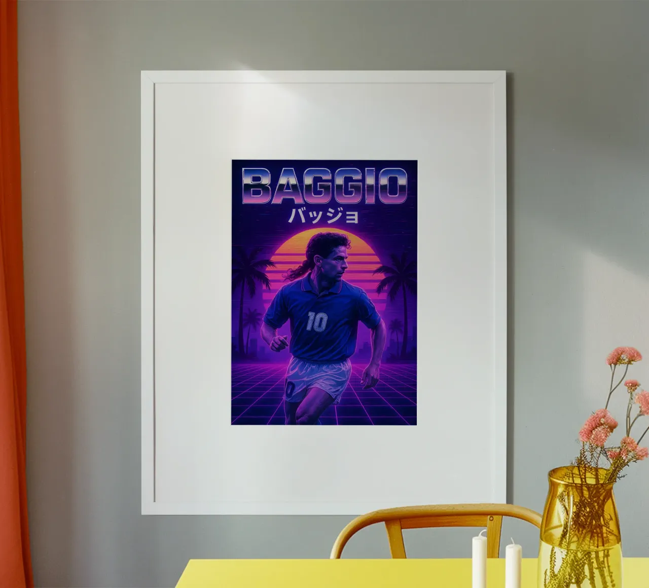 Roberto Baggio poster da Cyberpunk Canvas