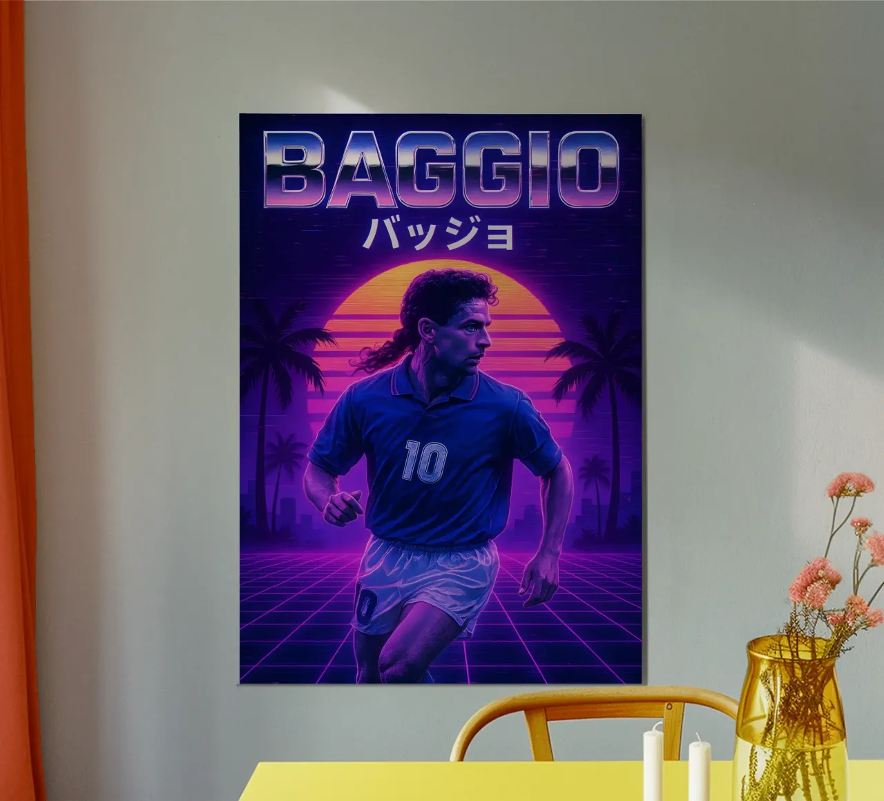 Roberto Baggio poster da Cyberpunk Canvas