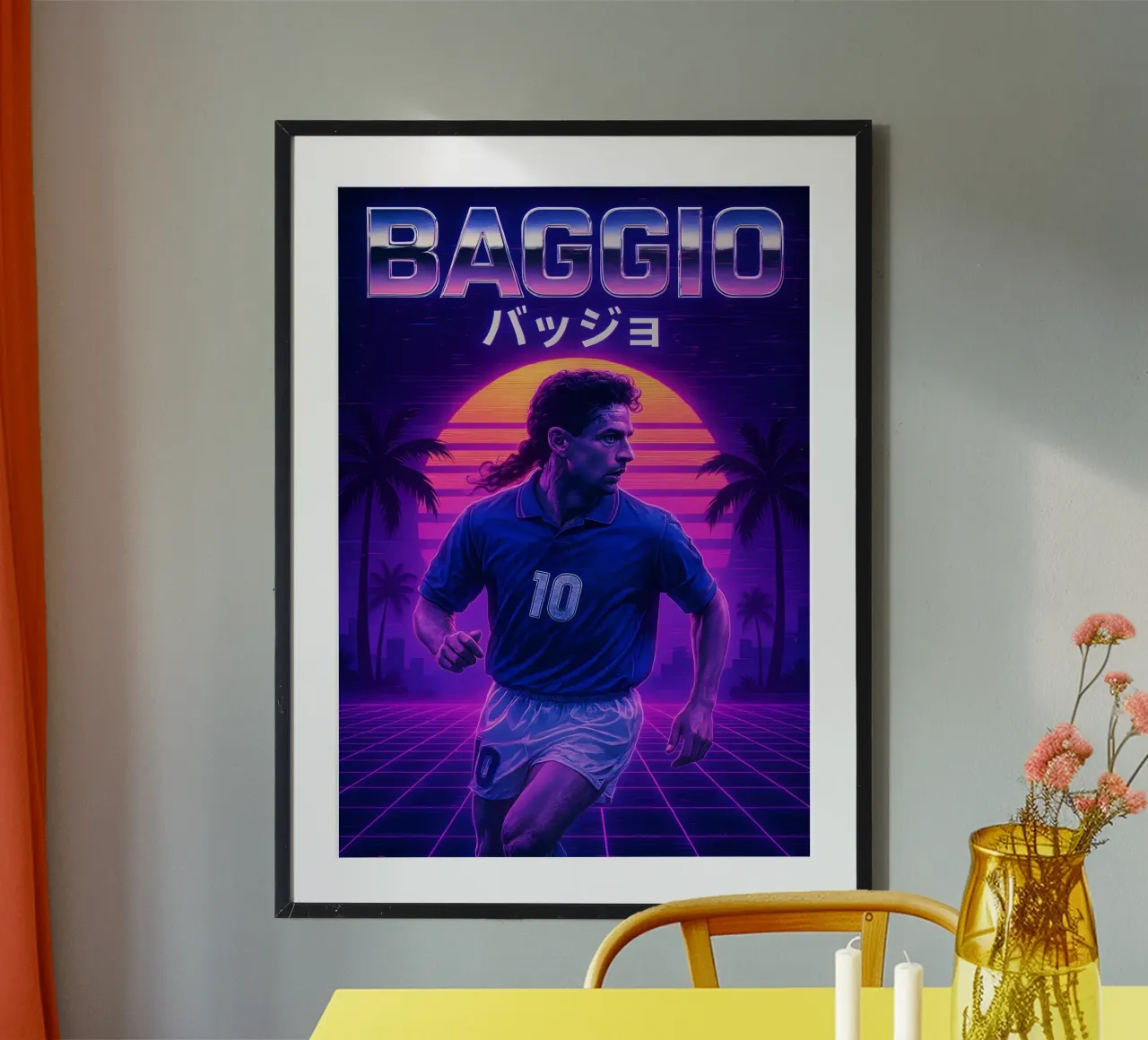 Roberto Baggio poster da Cyberpunk Canvas