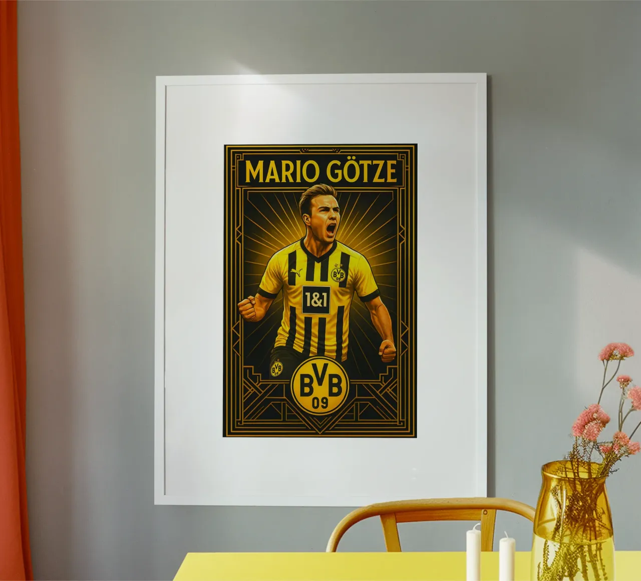 Mario Gotze poster da Cyberpunk Canvas