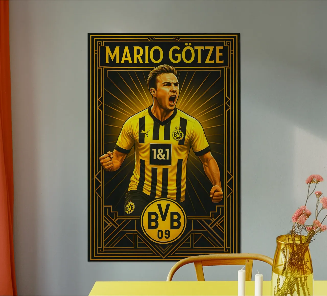 Mario Gotze poster da Cyberpunk Canvas