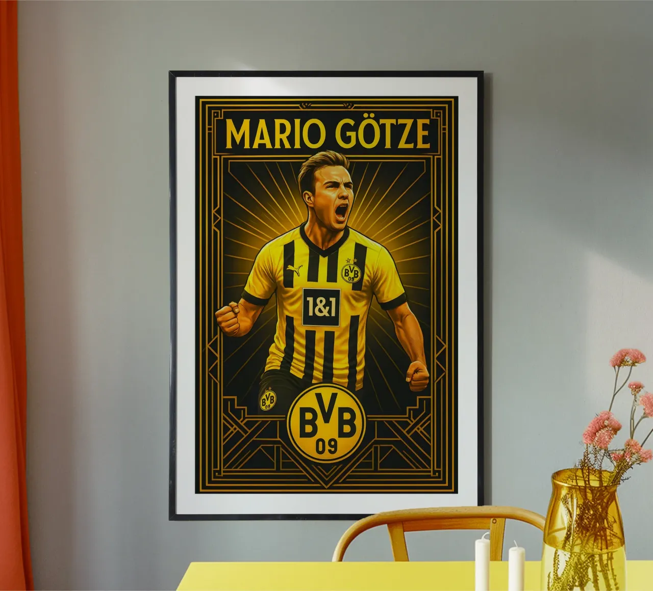 Mario Gotze poster da Cyberpunk Canvas