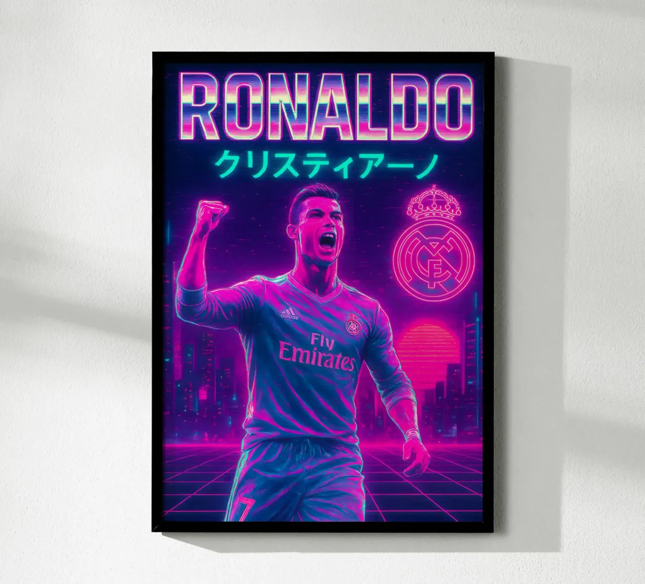 Cristiano Ronaldo poster da Cyberpunk Canvas