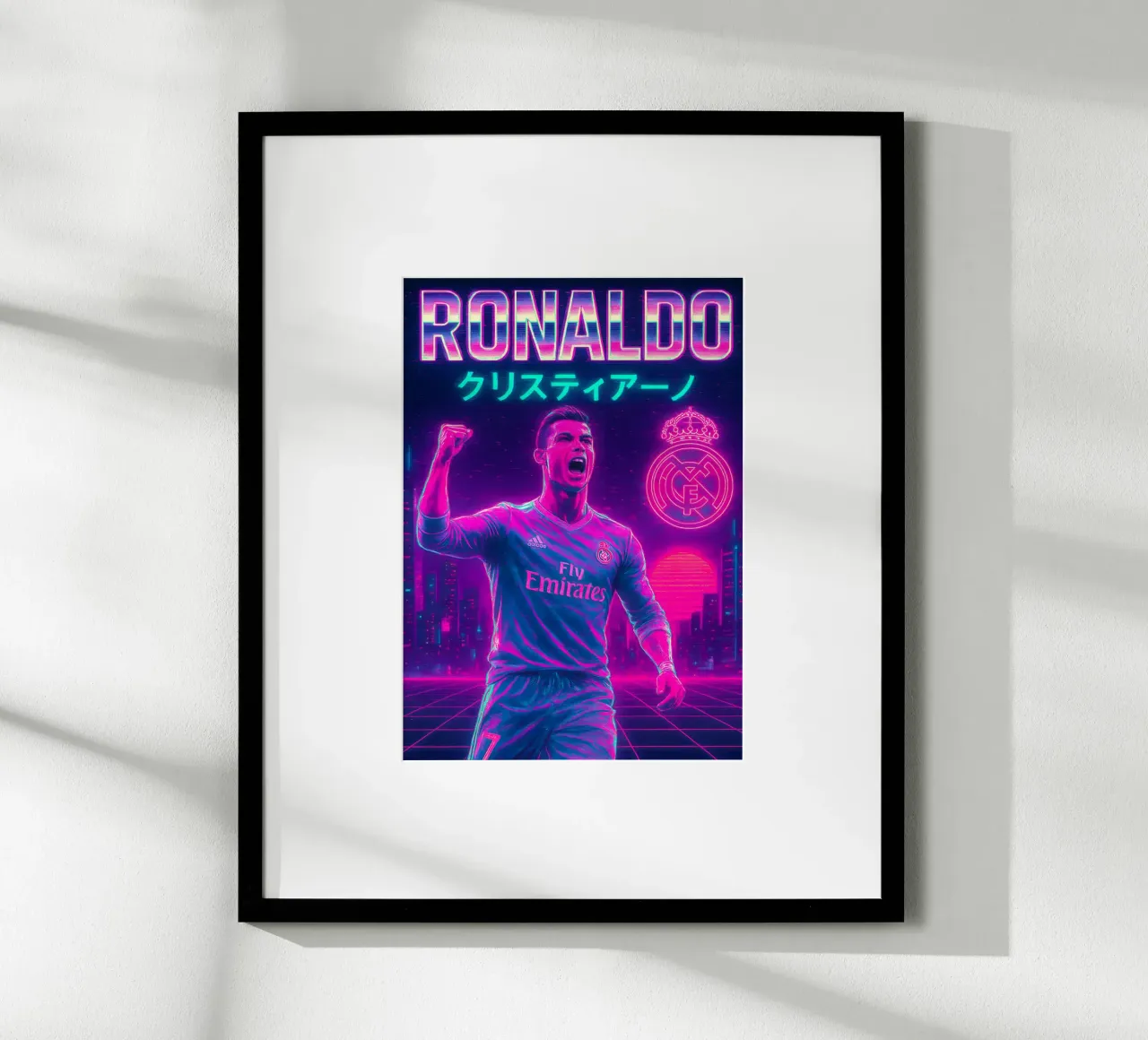 Cristiano Ronaldo poster da Cyberpunk Canvas