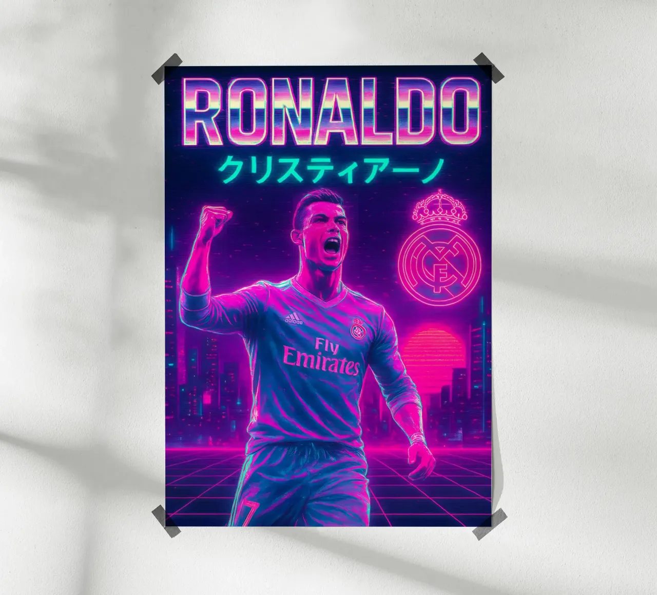 Cristiano Ronaldo poster da Cyberpunk Canvas
