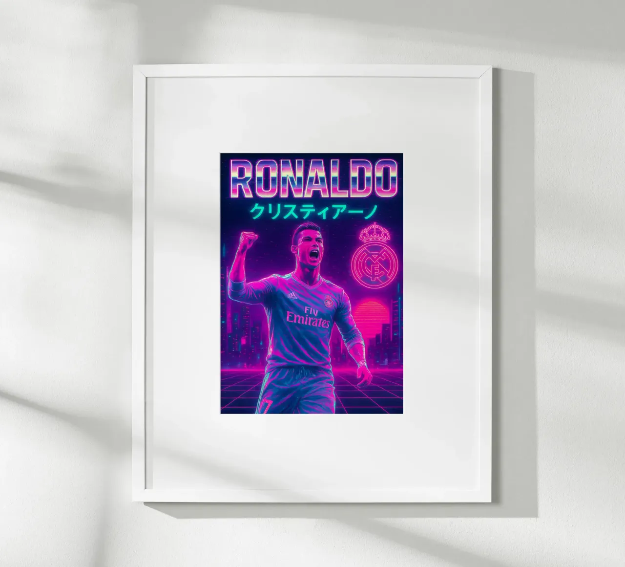 Cristiano Ronaldo poster da Cyberpunk Canvas