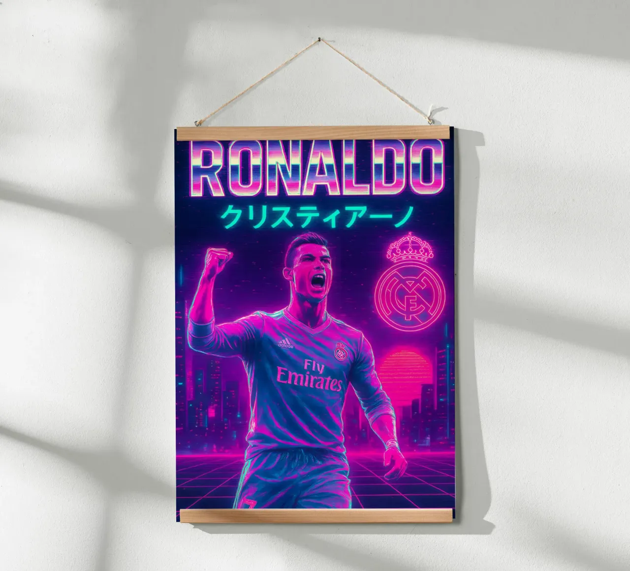 Cristiano Ronaldo poster da Cyberpunk Canvas